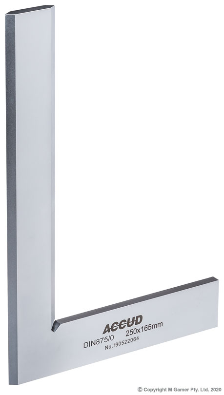 250mm Beveled Edge Machinist Square